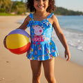 Peppa Pig Blue Ruffle Swimwear for Girls