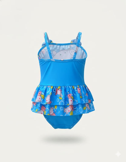 Peppa Pig Blue Ruffle Swimwear for Girls