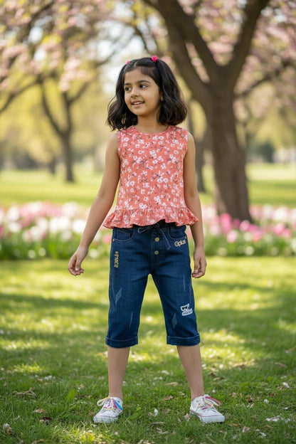 Dark Indigo Denim Jogger Pants – Elastic Waist Stretch Comfort Fit