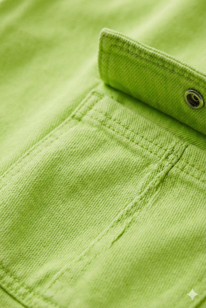 Lime Green Cargo Pants with Belt – Trendy Wide Leg Utility Pants
