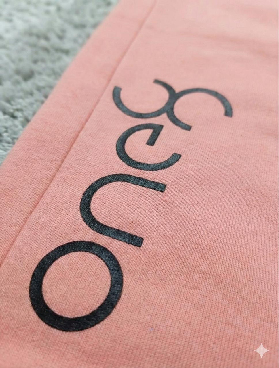 Peach Unisex Sports Jogger Pants – Elastic Waist Comfort Fit Athleisure Pants