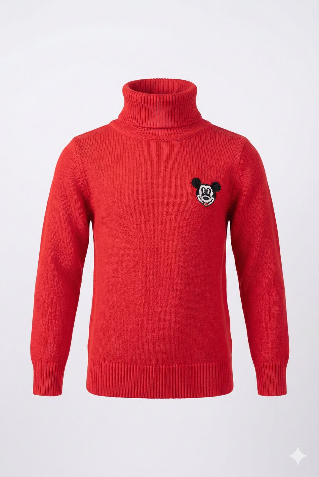 Red High Neck Knit Sweater – Soft Winter Turtle Neck Pullover