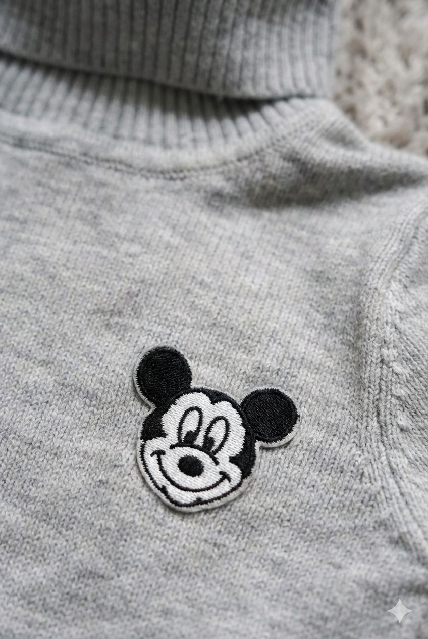 Grey High Neck Knit Sweater – Soft Winter Turtle Neck Pullover