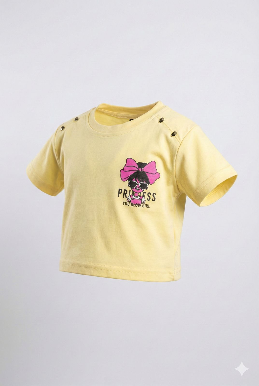 Yellow Printed Cotton T-Shirt – Cute Casual Summer Wear