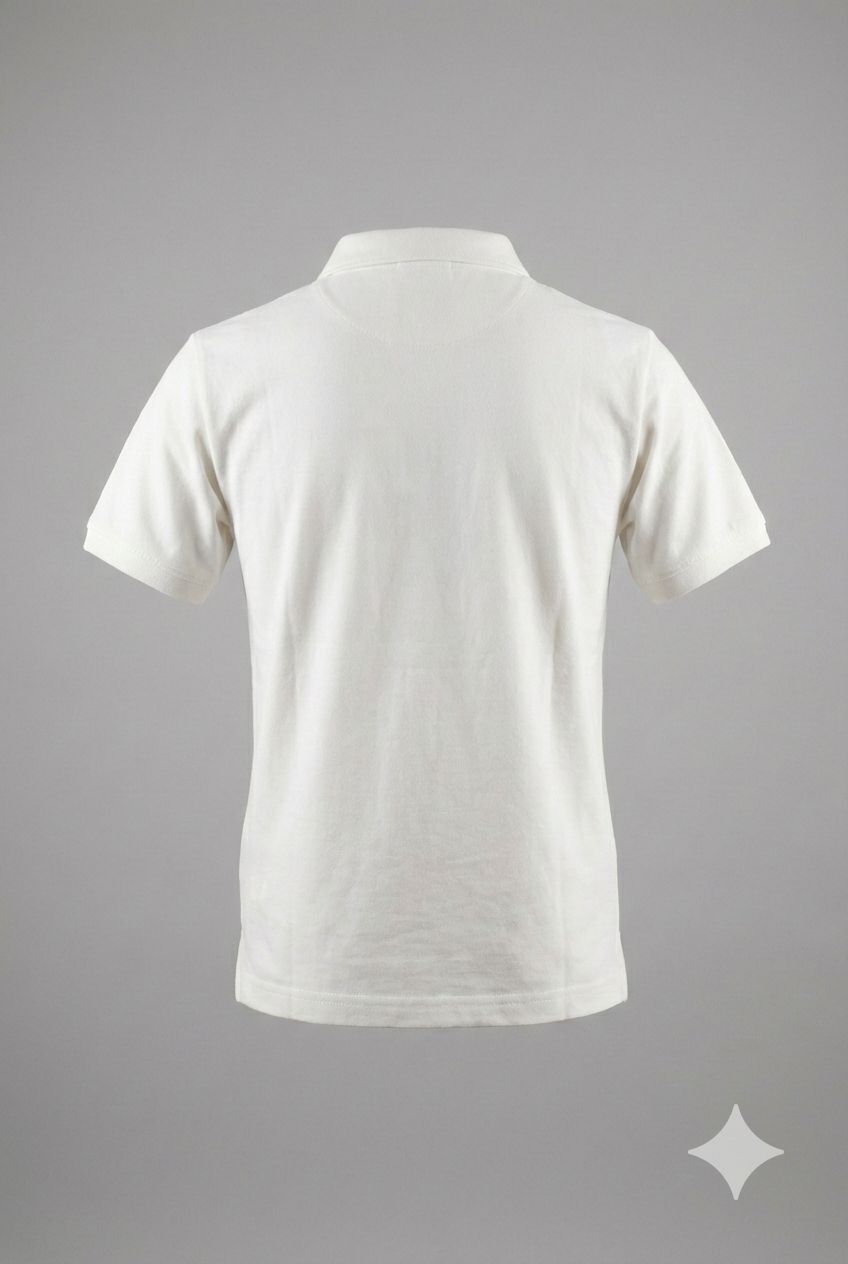 White Embellished Logo Polo T-Shirt – Smart Casual Party Wear | Devils n Dolls