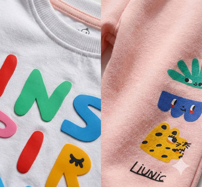 Baby Printed Cotton Co-Ord Set – Full Sleeve T-Shirt & Jogger Pants