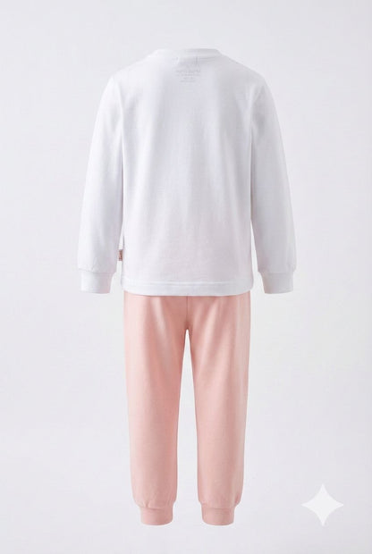 Baby Printed Cotton Co-Ord Set – Full Sleeve T-Shirt & Jogger Pants