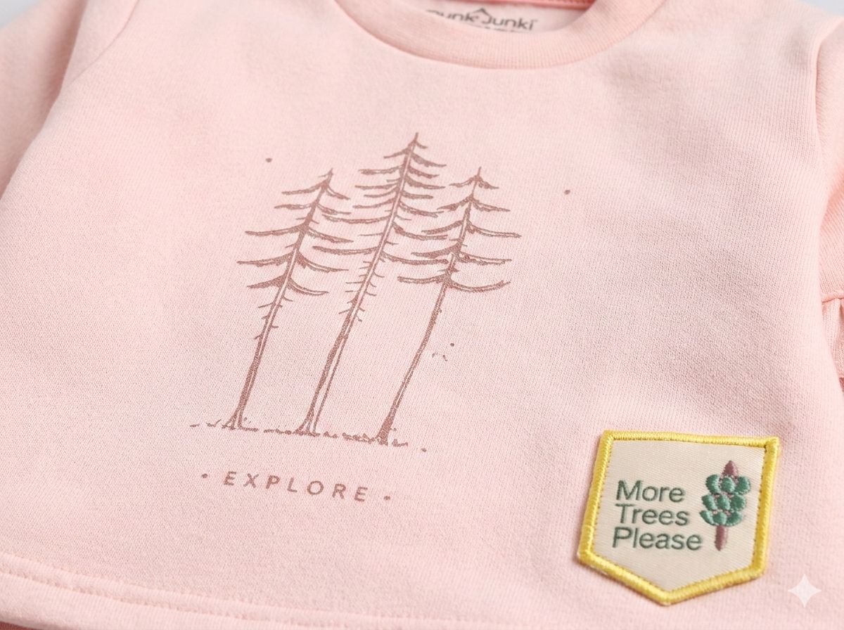 Pastel Pink Lightweight Sweatshirt – Soft Ruffle Sleeve Winter Baby Girl Top