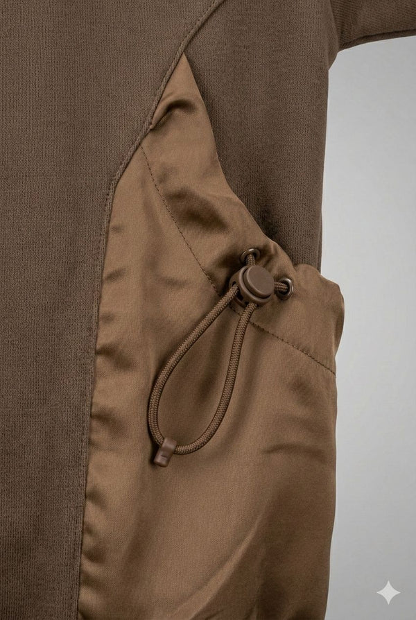 Premium Winter Utility Sweatshirt – Khaki Brown
