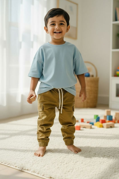 Mustard Cotton Joggers