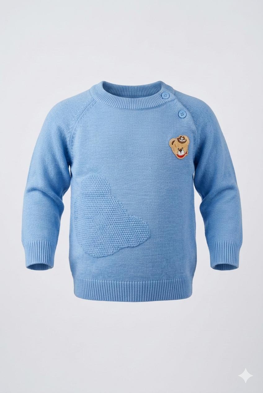 Soft Blue - Toddler Premium Knit Winter Sweater