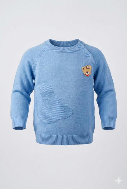 Soft Blue - Toddler Premium Knit Winter Sweater