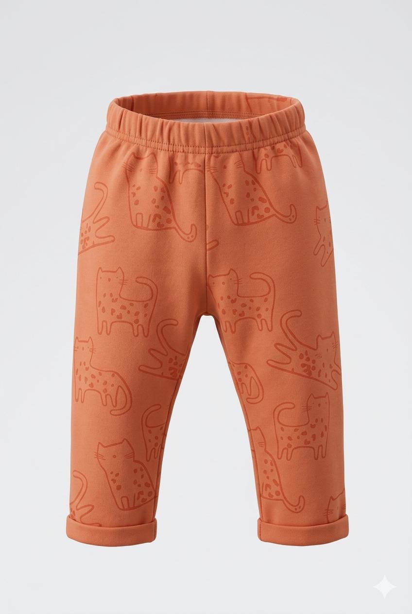 Winter Co-ord Set – Orange Sweatshirt & Pants