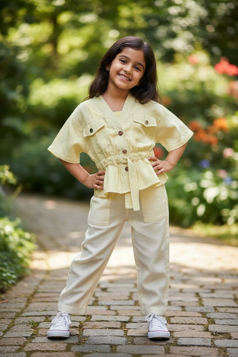 Lime Green Premium Cotton Peplum Top – Stylish Boutique Western Wear | Devils n Dolls