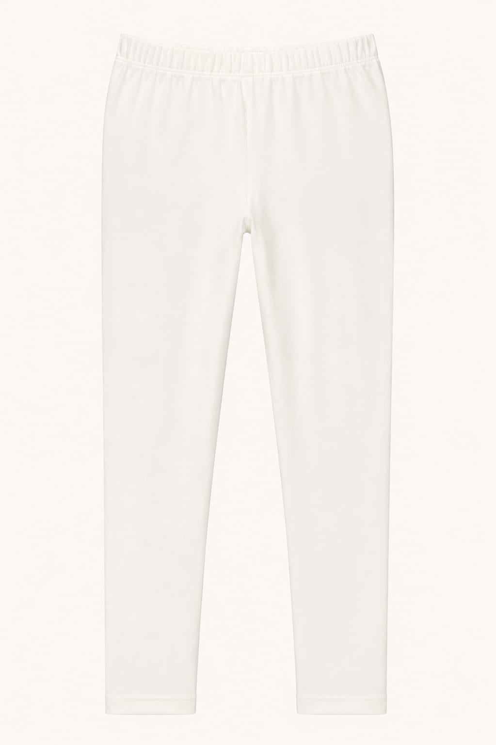 Girls Classic White Leggings