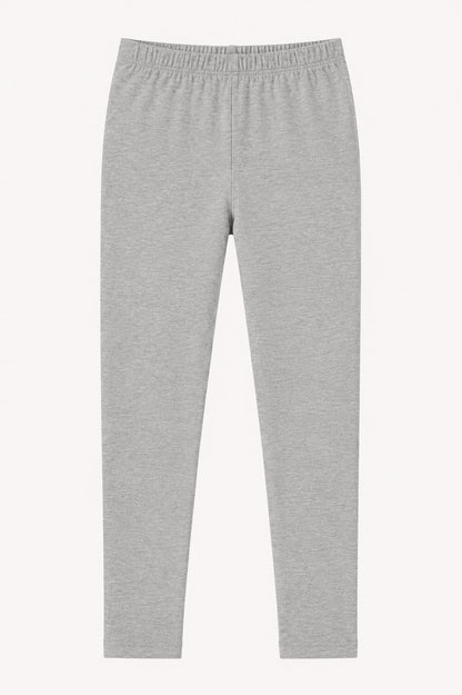 Grey Cotton Leggings