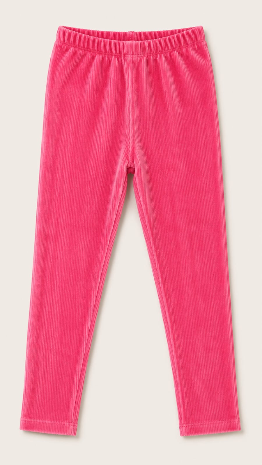 Pink Winter Corduroy Leggings