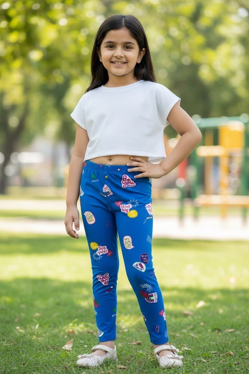 Royal Blue - Be You Printed Leggings