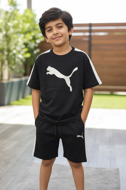 Boys Black & White Sports Co-ord Set