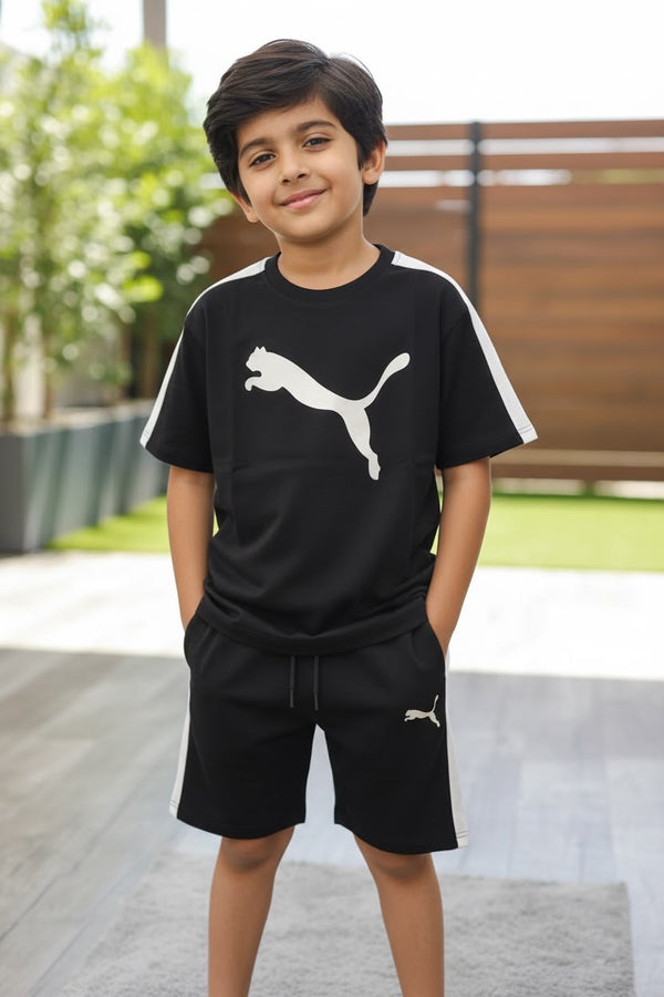 Boys Black & White Sports Co-ord Set