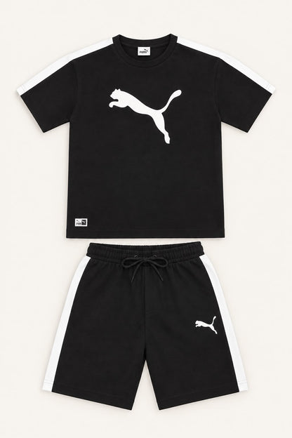 Boys Black & White Sports Co-ord Set