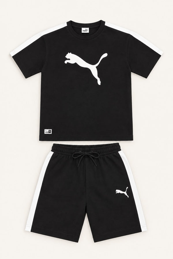Boys Black & White Sports Co-ord Set