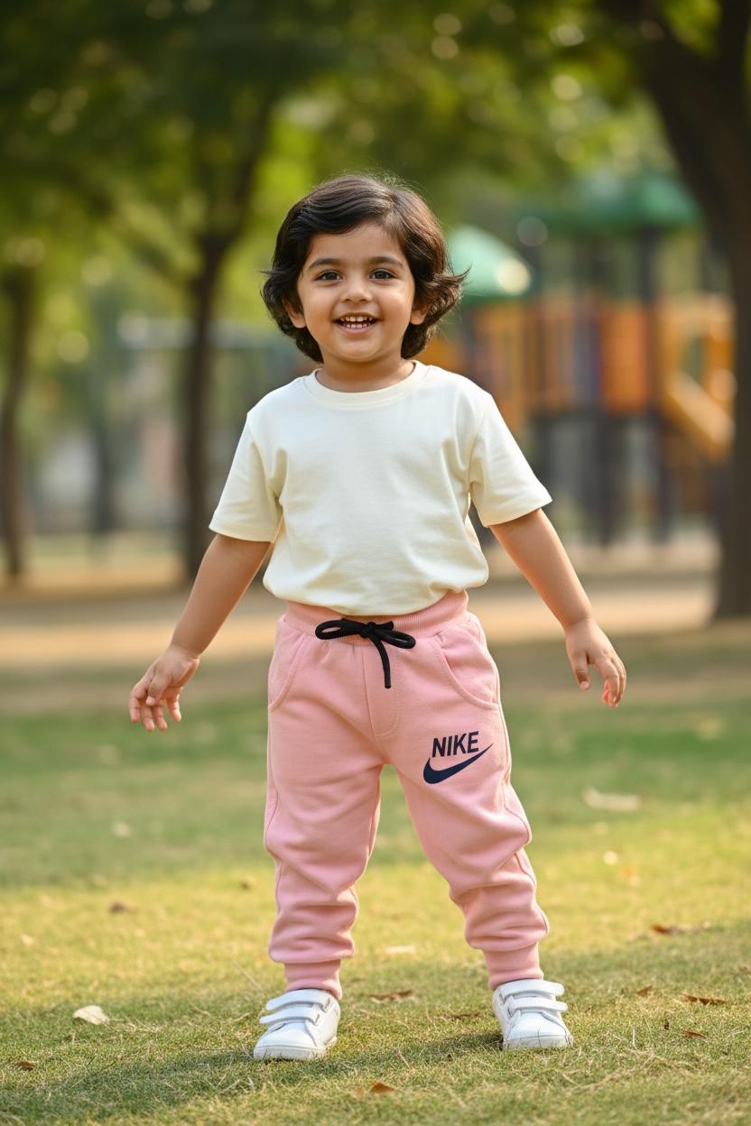 Peach Unisex Sports Jogger Pants – Soft Elastic Waist Athleisure Comfort Fit