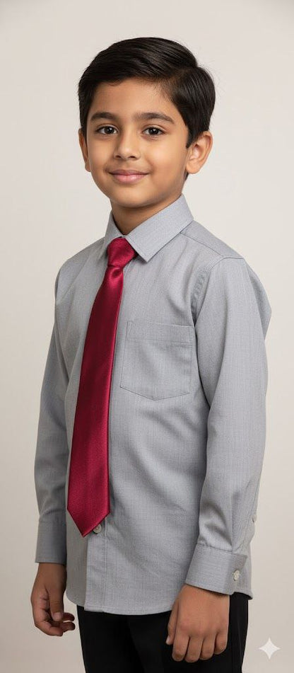 Mehroon Ready to Use Tie – Easy Wear Formal Accessory for Boys