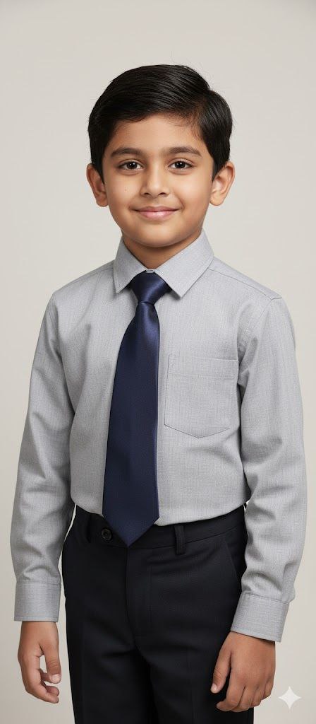 Navy Blue Ready to Use Tie – Easy Wear Formal Accessory for Boys