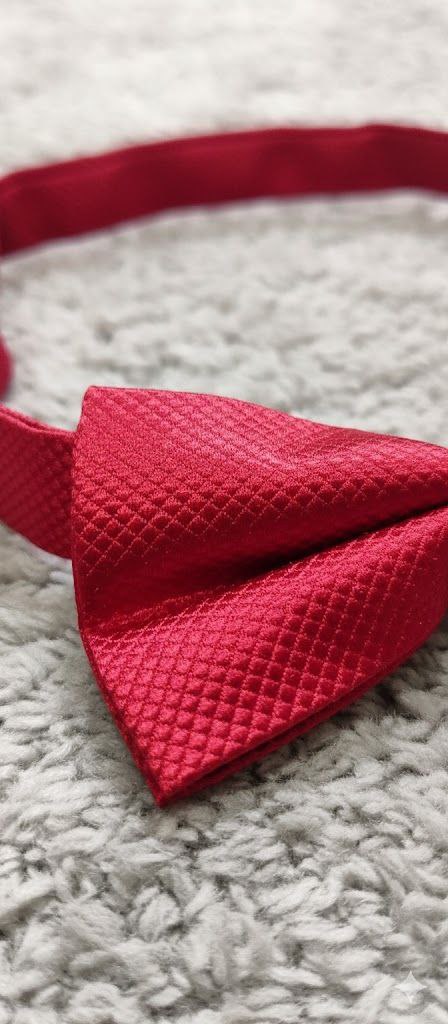 Red Ready to Use Bow Tie – Easy Wear Formal Accessory for Boys