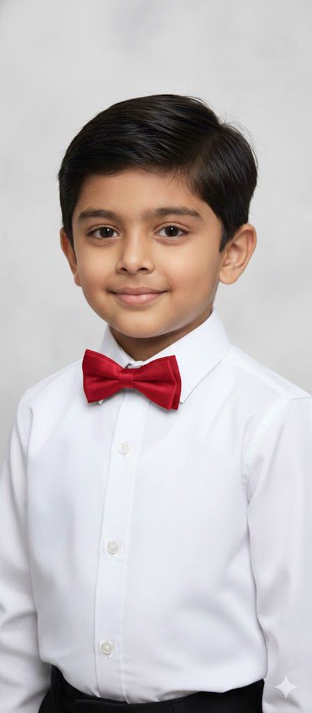 Red Ready to Use Bow Tie – Easy Wear Formal Accessory for Boys
