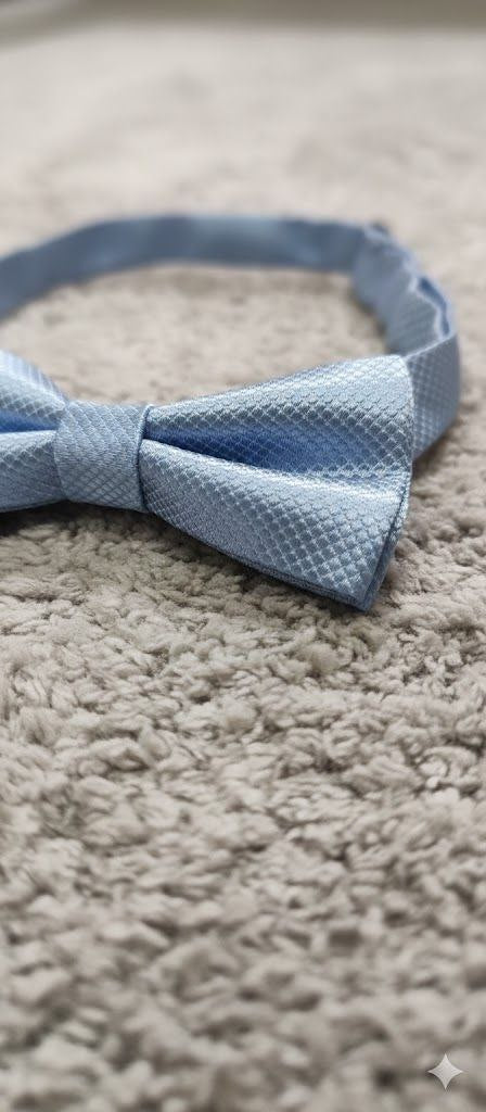 Blue Ready to Use Bow Tie – Easy Wear Formal Accessory for Boys