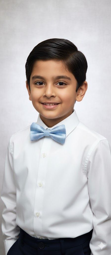 Blue Ready to Use Bow Tie – Easy Wear Formal Accessory for Boys