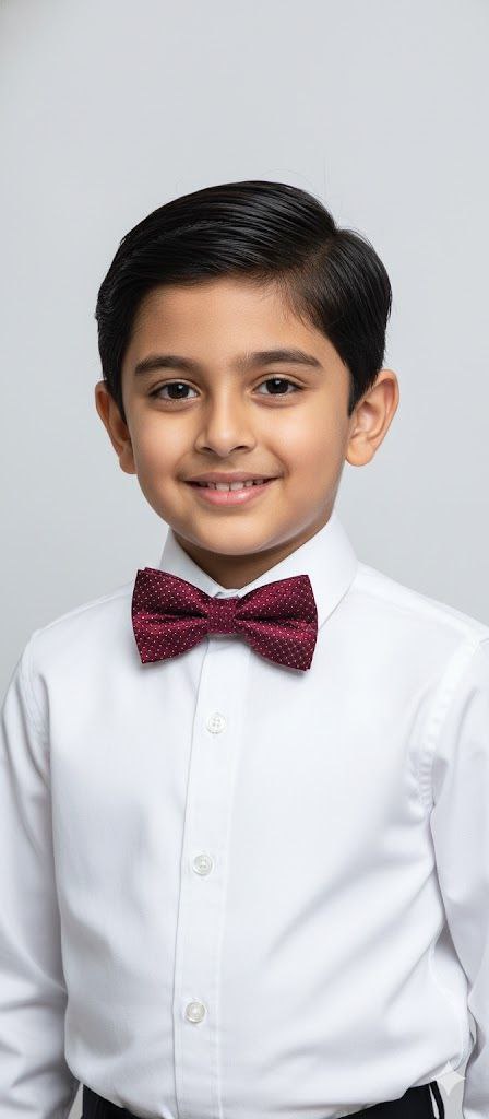 Mehroon Bow Tie Ready to Use– Easy Wear Formal Accessory for Boys