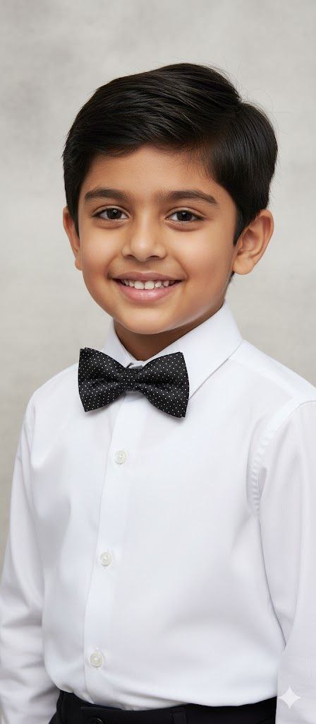 Black Ready to Use Bow Tie – Easy Wear Formal Accessory for Boys
