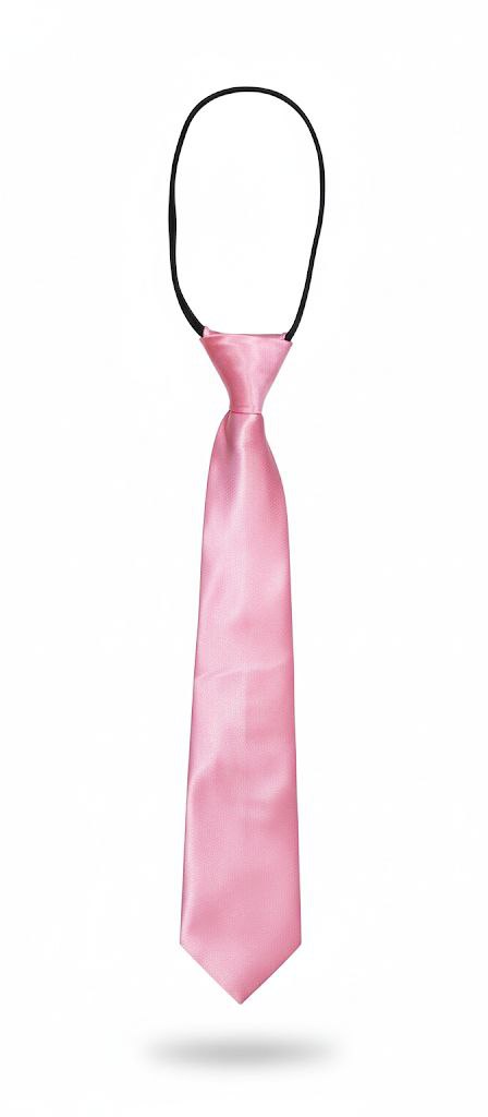 Pink Ready to Use Tie – Easy Wear Formal Accessory for Boys