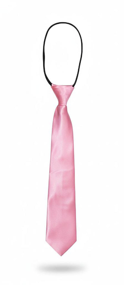Pink Ready to Use Tie – Easy Wear Formal Accessory for Boys