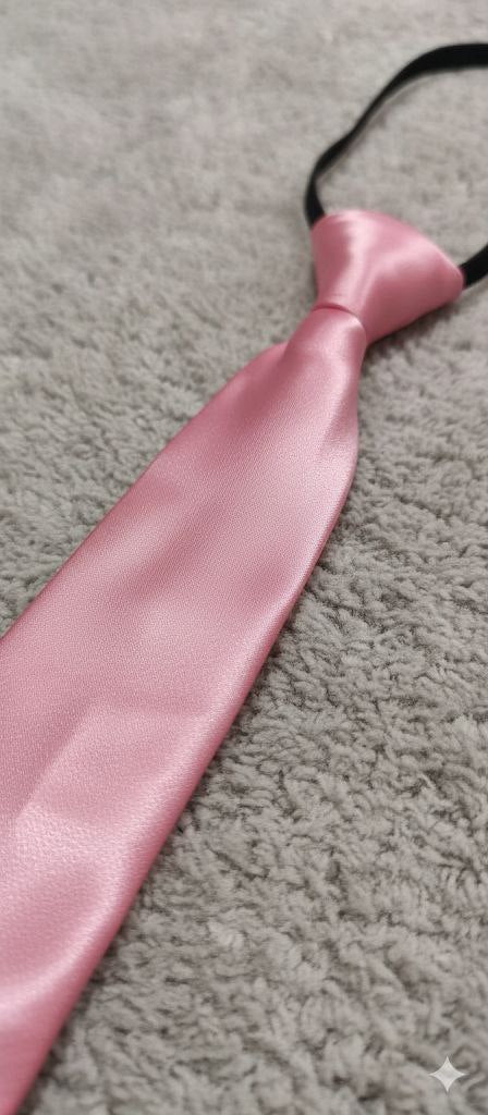 Pink Ready to Use Tie – Easy Wear Formal Accessory for Boys