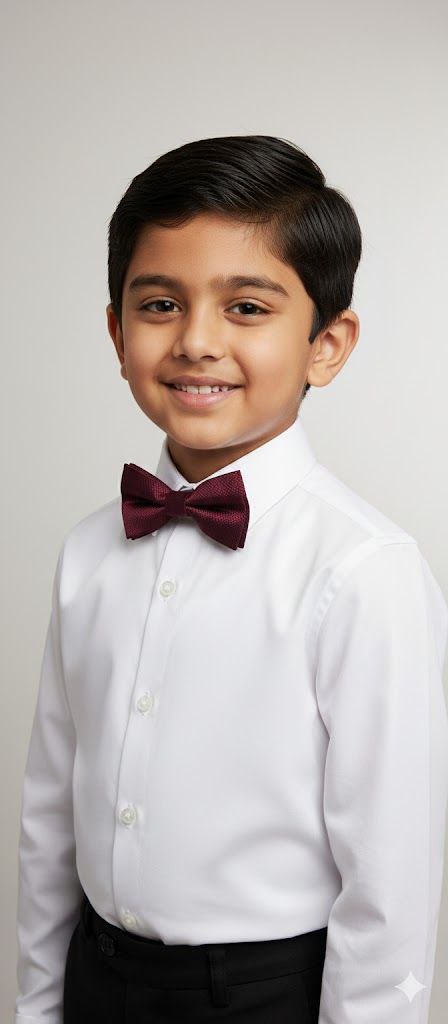 Burgandy Bow Tie Ready to Use– Easy Wear Formal Accessory for Boys