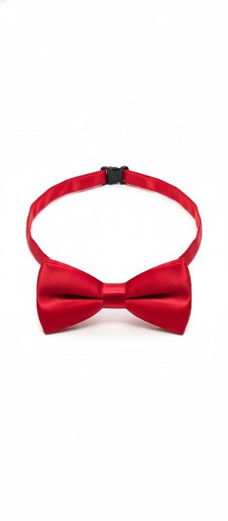 Red Bow Tie Ready to Use– Easy Wear Formal Accessory for Boys