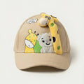 Beige - Giraffe Puppet Toddler & Kids Sun Cap – Soft, Lightweight & Breathable Summer Outdoor Cap
