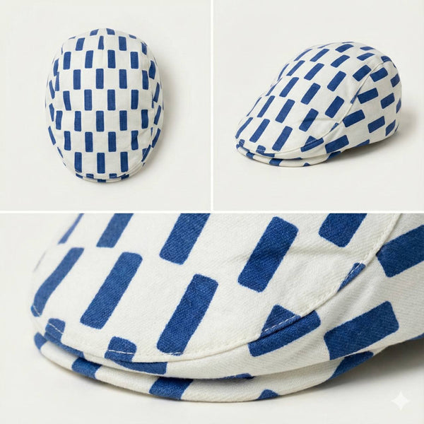 Blue & White Kids Golf Cap – Soft, Lightweight & Breathable Summer Outdoor Cap