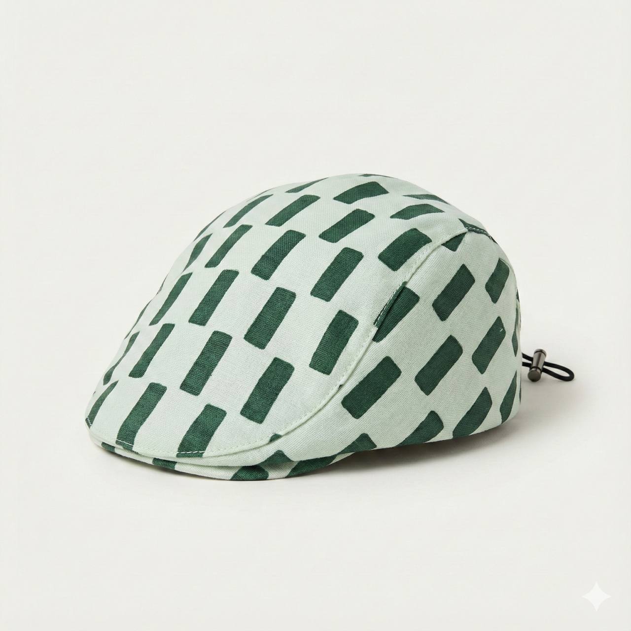 Green & White Kids Golf Cap – Soft, Lightweight & Breathable Summer Outdoor Cap