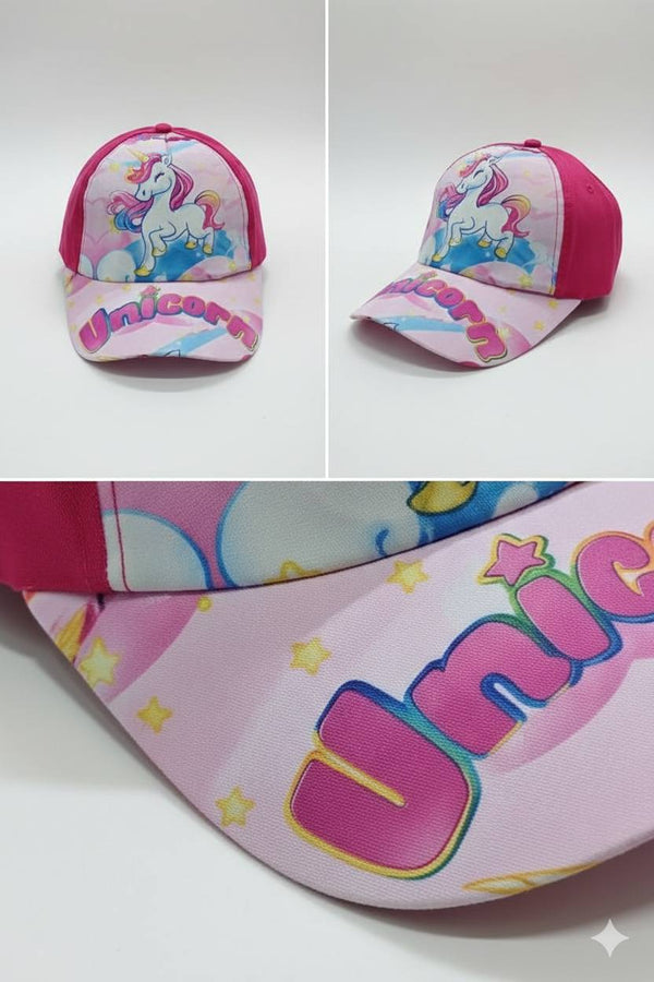 Unicorn Printed Sun Cap – Soft, Lightweight & Breathable Summer Outdoor Cap