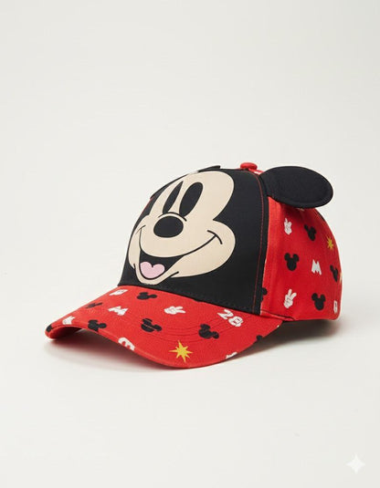 Printed Mickey with Ears Sun Cap  – Soft, Lightweight & Breathable Summer Outdoor Cap