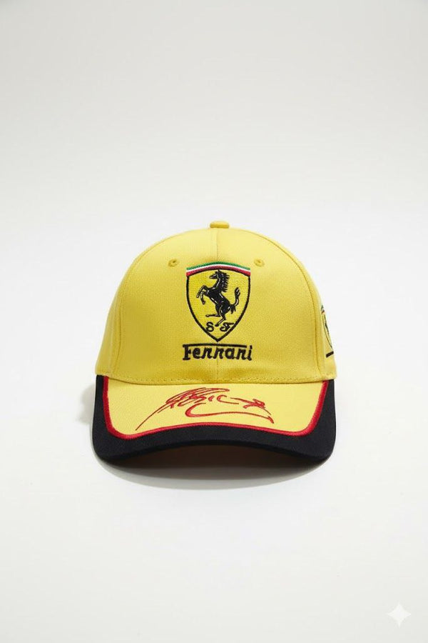Ferrari Yellow Sun Cap  – Soft, Lightweight & Breathable Summer Outdoor Cap