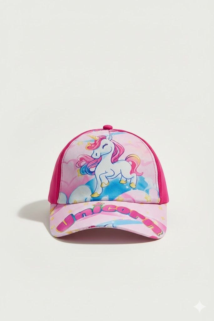 Unicorn Printed Sun Cap  – Soft, Lightweight & Breathable Summer Outdoor Cap