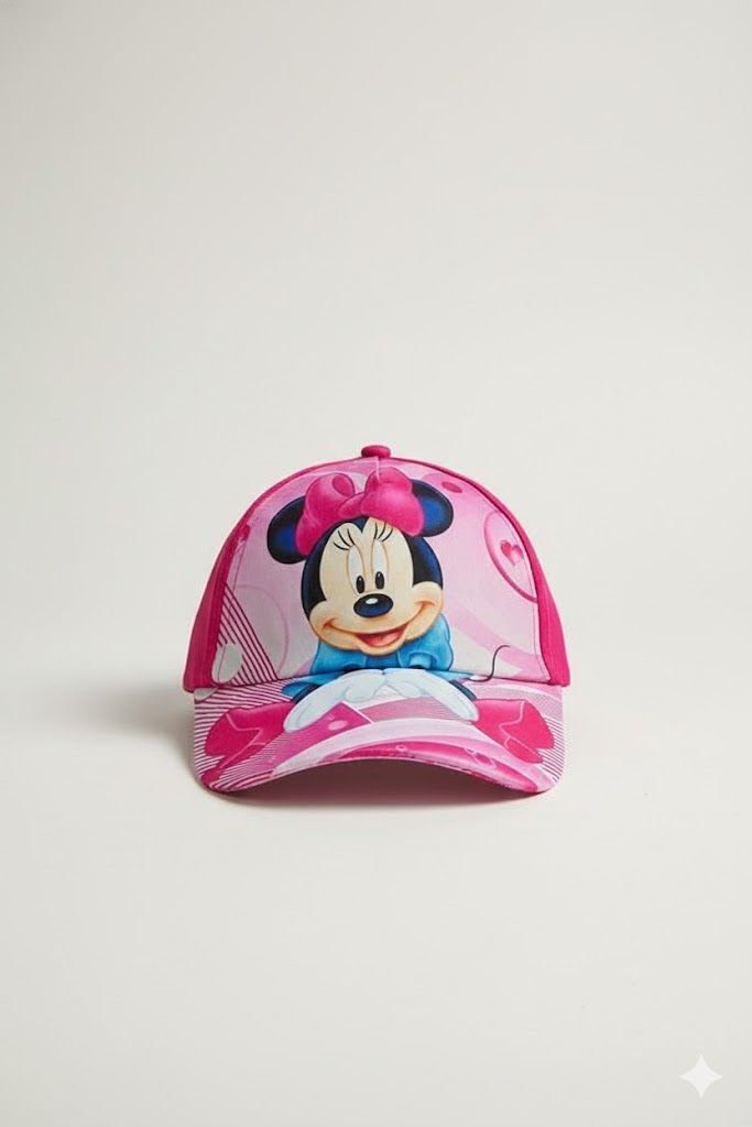 Minney Mouse Printed Sun Cap  – Soft, Lightweight & Breathable Summer Outdoor Cap