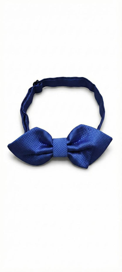 Blue Bow Tie Ready to Use– Easy Wear Formal Accessory for Boys
