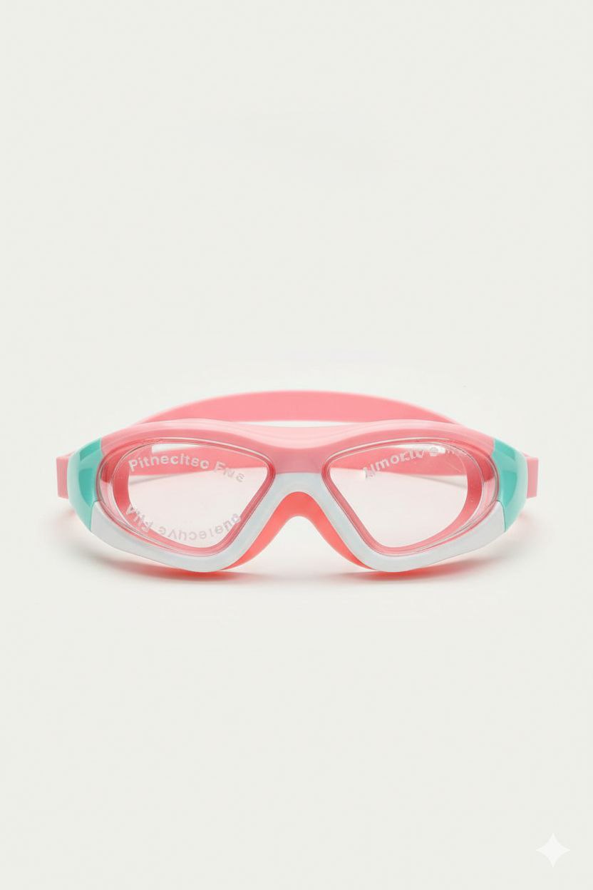 Pink Unisex Swimming Goggles – Clear Vision, Leak-Proof, Anti-Fog Eye Protection